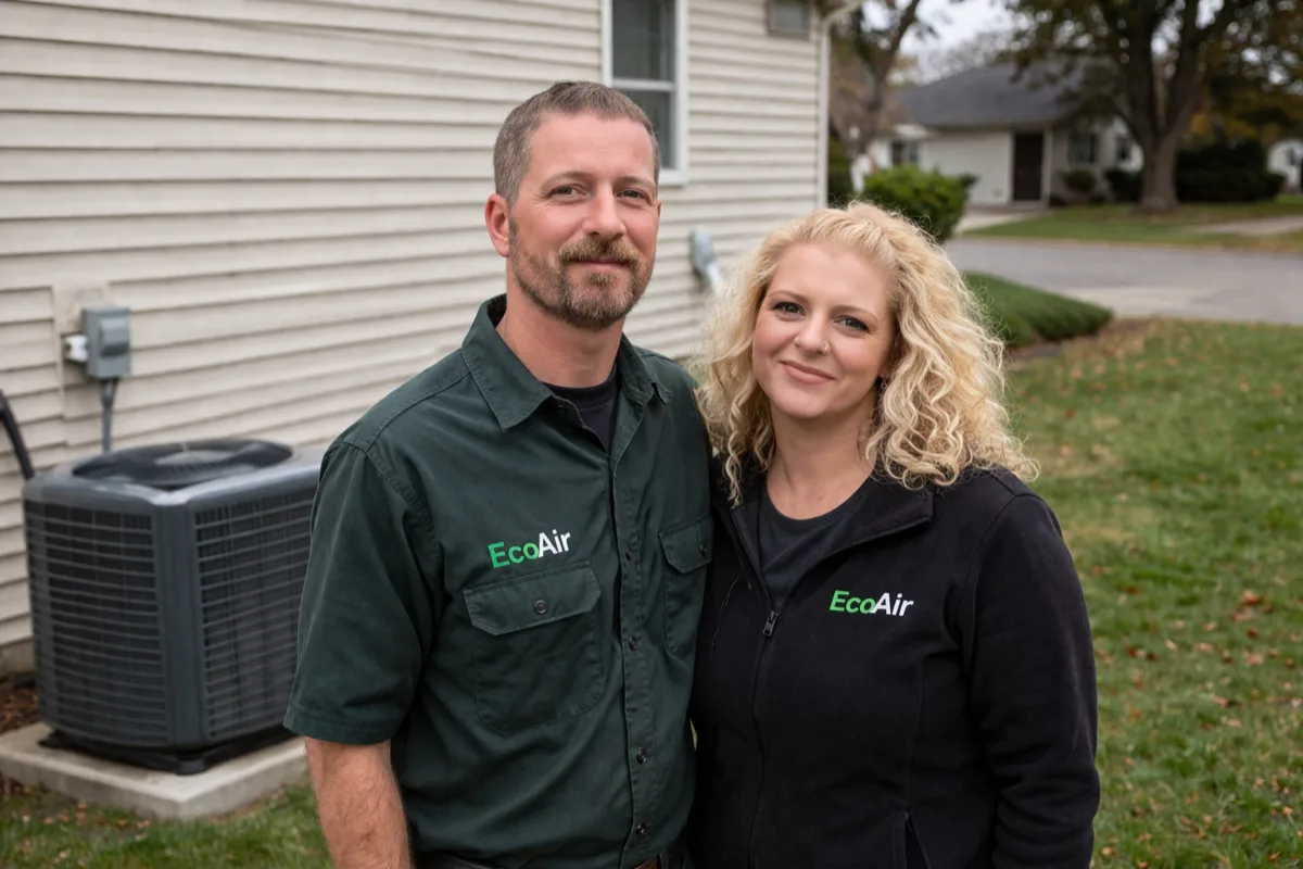 Michelle and Scott, founders of EcoAir HVAC