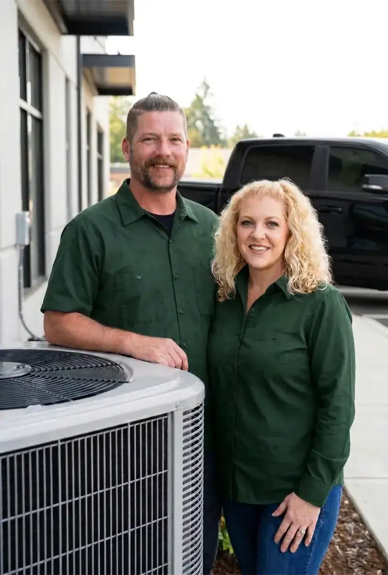 Scott and Michelle, EcoAir HVAC founders